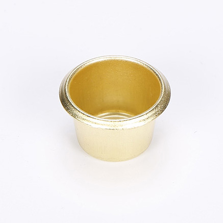供應(yīng)青銅鎳色燭臺(tái)配件，小蠟燭杯23*18*0.5mm